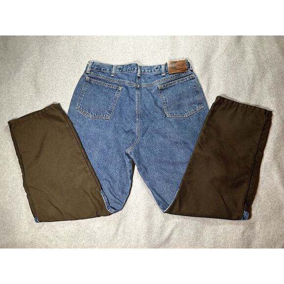 Wrangler Pro Gear Jeans Mens W34 L30 Upland Canvas Brush Guard Hunting Hiking - Picture 14 of 16